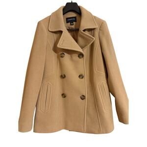 VTG London Fog Women’s Large Wool Tan Pea Coat